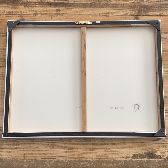 white and gold canvas artwork - Picture 4 of 9